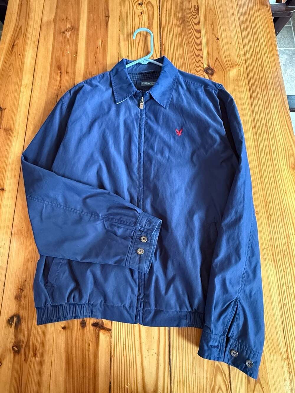 Lyle & Scott Harrington Jacket Blue Full Zip